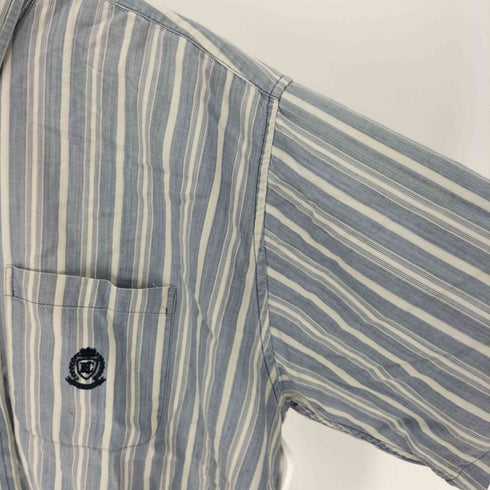 ハントクラブ HUNT CLUB ストライプ S/S BD シャツ メンズ import:XL