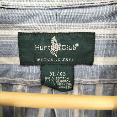 ハントクラブ HUNT CLUB ストライプ S/S BD シャツ メンズ import:XL