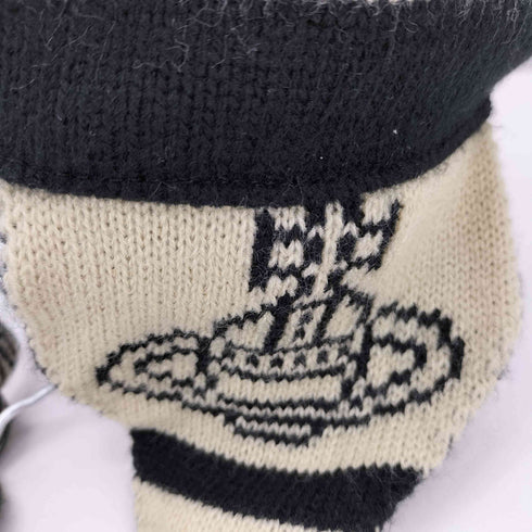 ヴィヴィアンウエストウッド Vivienne Westwood ボーダー オーブ ニット帽 レディース