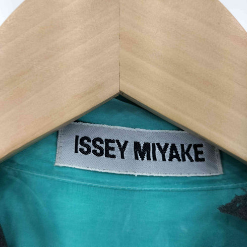 イッセイミヤケ ISSEY MIYAKE ロングスリーブ フロントボタン シャツ メンズ M