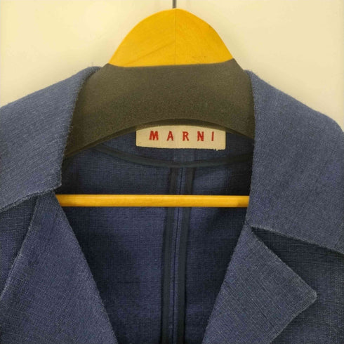 マルニ MARNI ボタンレス 織り シルク S/S ジャケット レディース 36