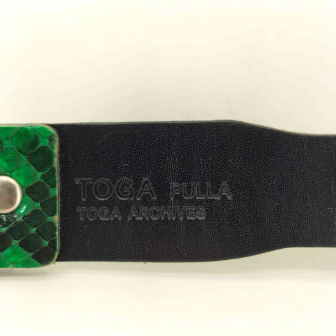 トーガプルラ TOGA PULLA レザー コンビベルト レディース