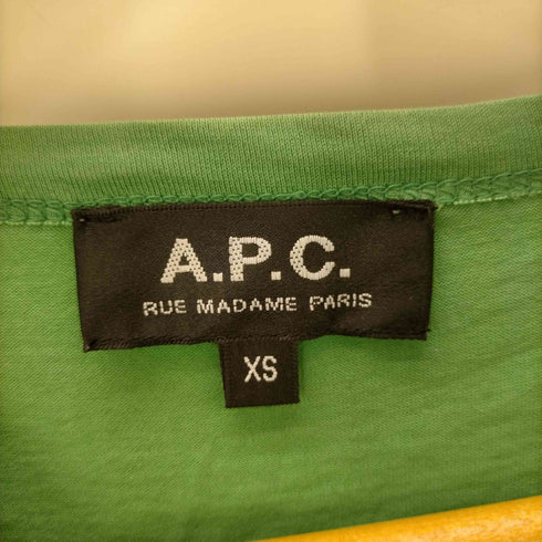 アーペーセー A.P.C. フロッキー ロゴ プリント Tシャツ レディース import:XS
