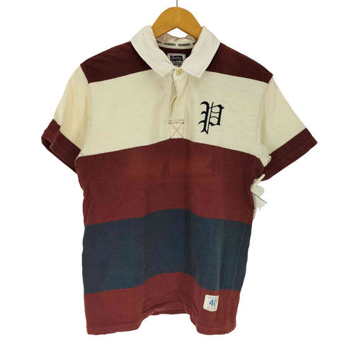 フェローズ PHERROWS ラガーシャツ ボーダーポロシャツ メンズ US:40