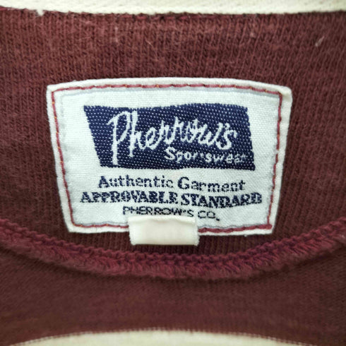 フェローズ PHERROWS ラガーシャツ ボーダーポロシャツ メンズ US:40