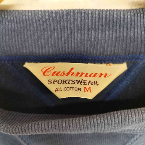 クッシュマン CUSHMAN 両Vはめこみ 4段プリント 長リブ クルーネックスウェット メンズ JPN:M