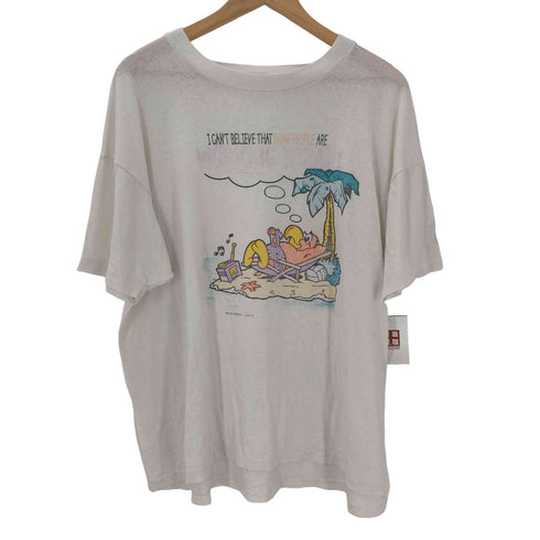 90S WORKING TODAY プリント Tシャツ コピーライト 1997 袖シングルステッチ メンズ