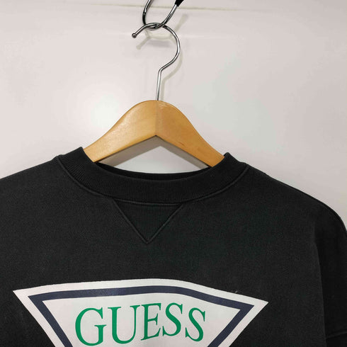 ゲス GUESS リバースウィーブ型 ロゴ クルーネック スウェット メンズ import:S