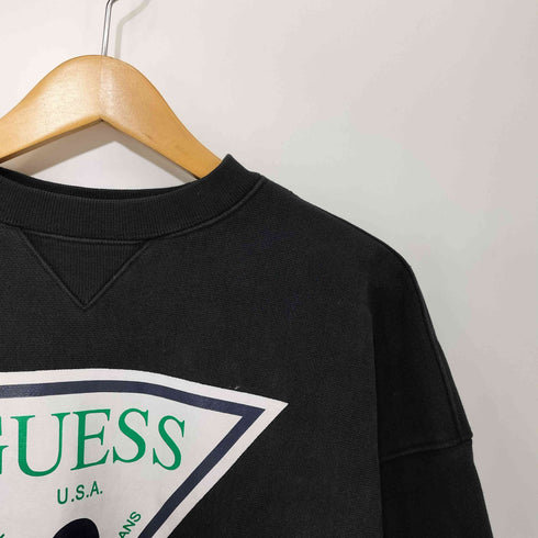 ゲス GUESS リバースウィーブ型 ロゴ クルーネック スウェット メンズ import:S