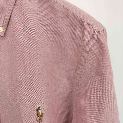 ラルフローレン RALPH LAUREN CUSTOM FIT ポニー刺繍 ボタンダウンシャツ メンズ import:S
