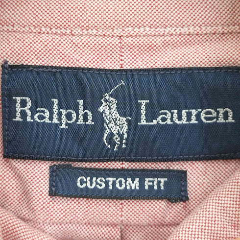 ラルフローレン RALPH LAUREN CUSTOM FIT ポニー刺繍 ボタンダウンシャツ メンズ import:S