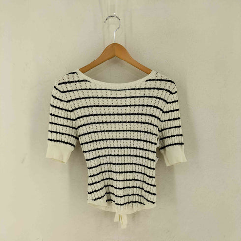 スナイデル snidel バックオープンリボンニットTOPS レディース ONE SIZE