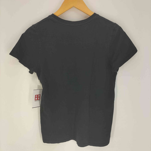 アレキサンダーマックイーン Alexander McQueen イタリア製 ロゴ刺繍 S/S クルーネック Tシャツ レディース UK:38