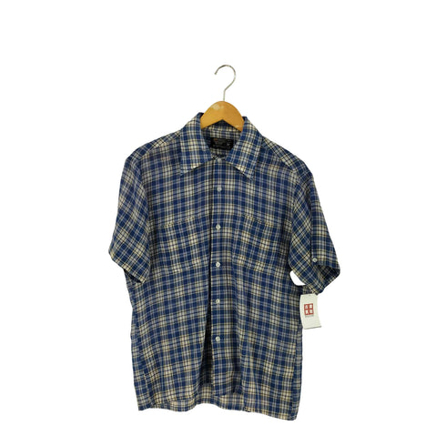 タウンクラフト TOWNCRAFT 70-80s チェック柄 コットンポリ シャツ メンズ import:M