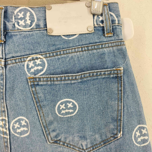 マスノウン MASSNOUN SMILE PATTERN DENIM PANTS メンズ JPN:S