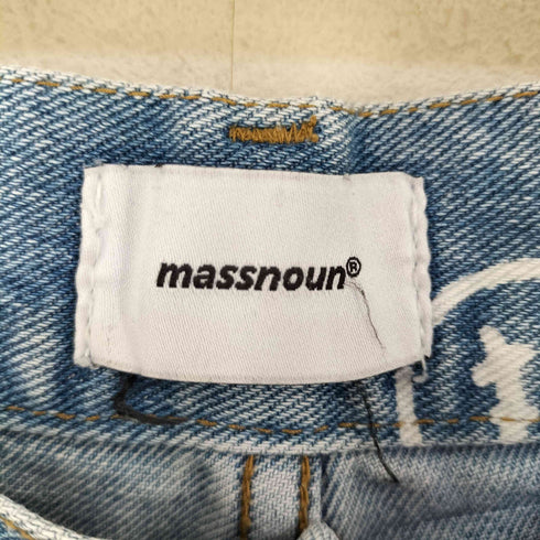 マスノウン MASSNOUN SMILE PATTERN DENIM PANTS メンズ JPN:S
