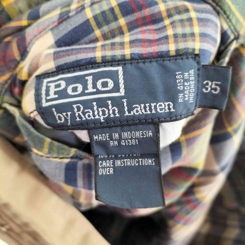 ポロバイラルフローレン Polo by RALPH LAUREN リバーシブルチェックハーフパンツ メンズ 35