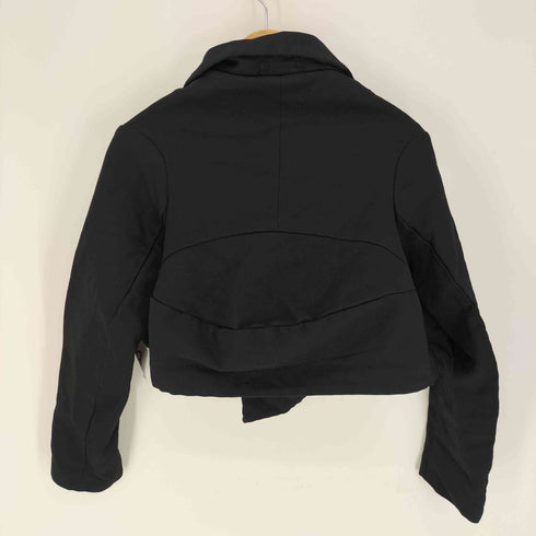 コムデギャルソン COMME des GARCONS AD2022 23SS ポリ縮絨 製品染加工 フック式 変形 シングル テーラード ジャケット レディース JPN:XS
