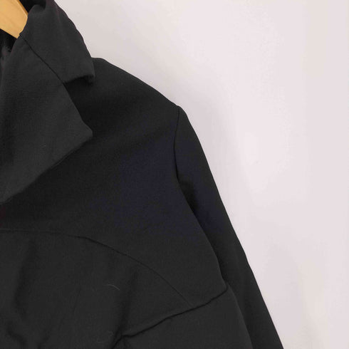 コムデギャルソン COMME des GARCONS AD2022 23SS ポリ縮絨 製品染加工 フック式 変形 シングル テーラード ジャケット レディース JPN:XS