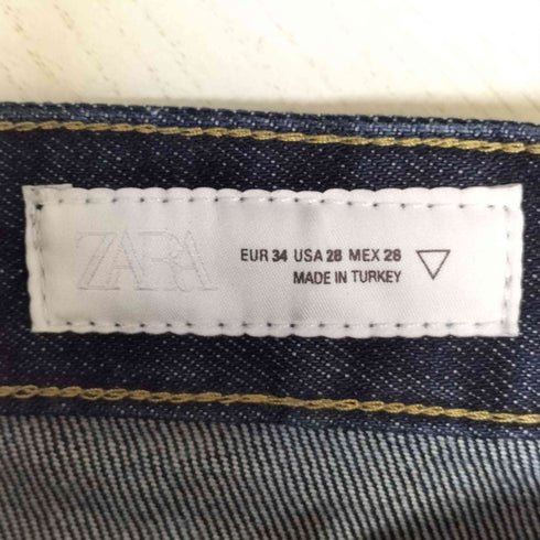 ザラ ZARA バギーワイドフィットデニムパンツ メンズ US:34-35