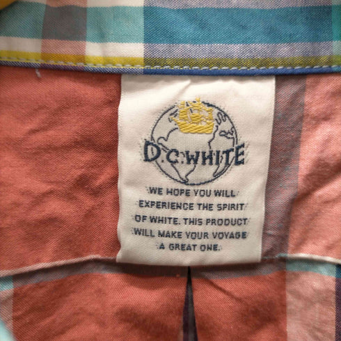 D.C.WHITE BIG B.D SHIRT ビッグ ボタンダウン シャツ メンズ import:M