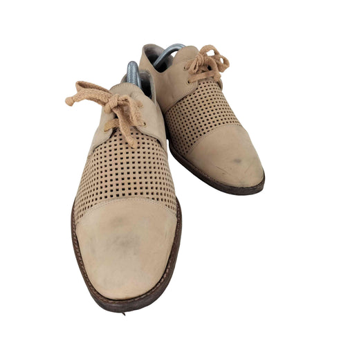 ジャンフランコフェレ GIANFRANCO FERRE イタリア製 メッシュ切替 ドレスシューズ 外羽根 メンズ