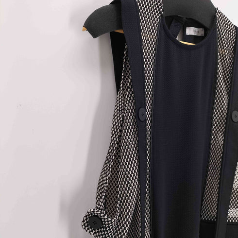 AgAwd バイカラーメッシュワンピース レディース FREE