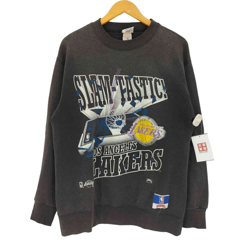 ナツメグ NUTMEG 90s USA製 バスケットボールチームプリント クルーネックスウェット メンズ import:M