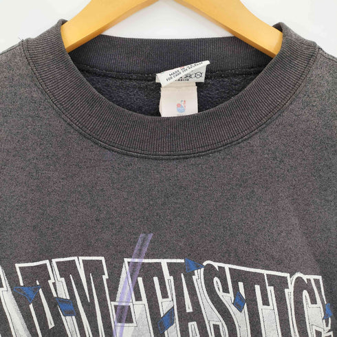 ナツメグ NUTMEG 90s USA製 バスケットボールチームプリント クルーネックスウェット メンズ import:M