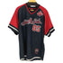 フブ FUBU 90-00s ロゴワッペン Vネック ゲームシャツ メンズ import:L