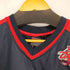 フブ FUBU 90-00s ロゴワッペン Vネック ゲームシャツ メンズ import:L