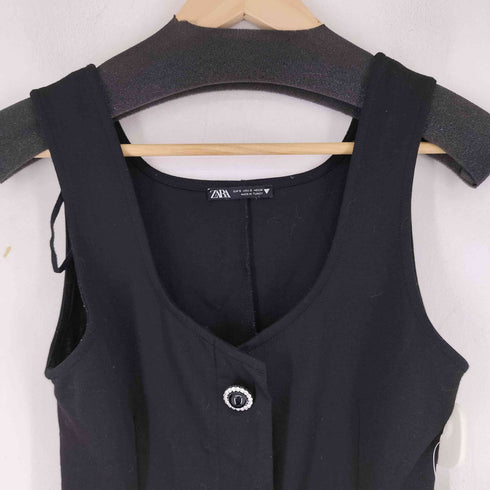 ザラ ZARA ビジューボタン キャミワンピース レディース