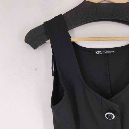 ザラ ZARA ビジューボタン キャミワンピース レディース