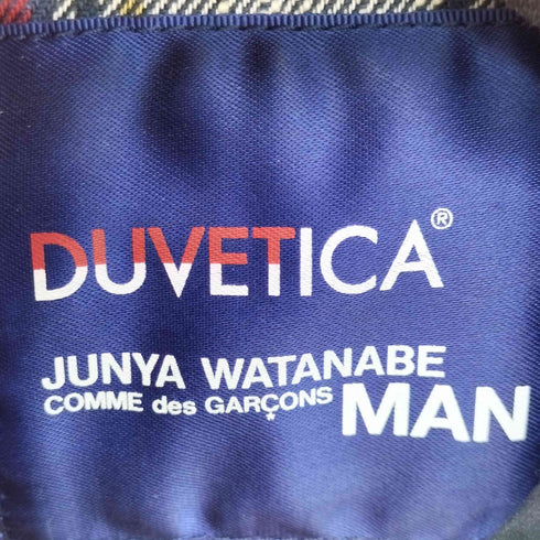ジュンヤワタナベコムデギャルソンマン JUNYA WATANABE COMME des GARCONS MAN ナイロンタッサーダウンベスト アノラック型 裏地チェック ダウンベスト メンズ JPN:XS