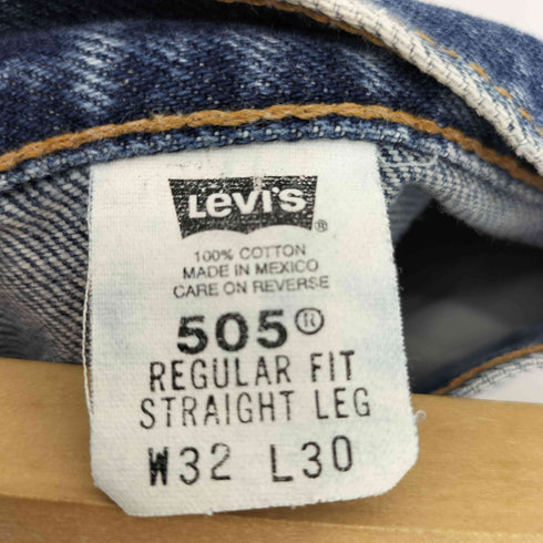 リーバイス Levis 00s 505 メキシコ製 刻印230 ジップフライデニムパンツ メンズ 32×30