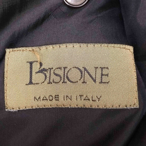 ビジョーネ BISIONE イタリア製 ダブルブレスト ピークドラペル テーラードジャケット メンズ EUR:52