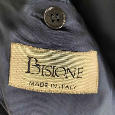 ビジョーネ BISIONE pure cashmere イタリア製 カシミヤ100% ダブルブレスト ピークドラペル テーラードジャケット メンズ EUR:52