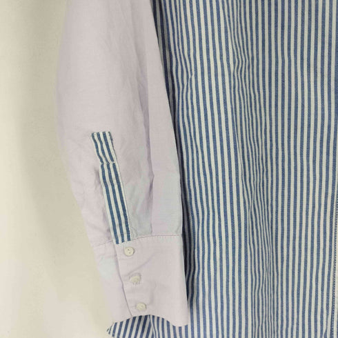 ザラ ZARA ストライプ 切り替え L/S シャツ レディース import:S