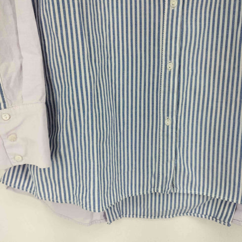 ザラ ZARA ストライプ 切り替え L/S シャツ レディース import:S