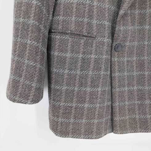 ビジョーネ BISIONE イタリア製 ダブルブレスト ピークドラペル ウールテーラードジャケット メンズ JPN:50