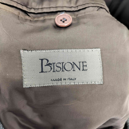 ビジョーネ BISIONE イタリア製 ダブルブレスト ピークドラペル ウールテーラードジャケット メンズ JPN:50
