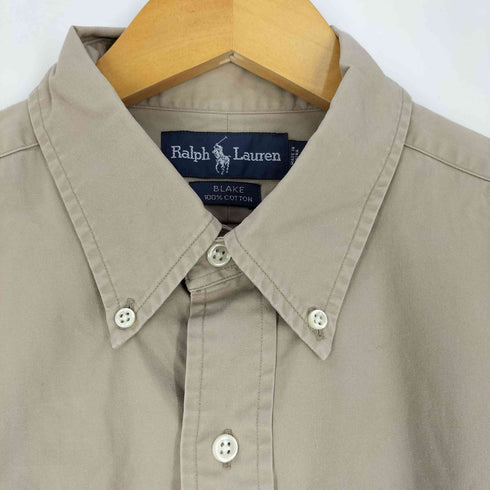 ラルフローレン RALPH LAUREN 90s BLAKE ポニー刺繍 ボタンダウン長袖シャツ メンズ import:L
