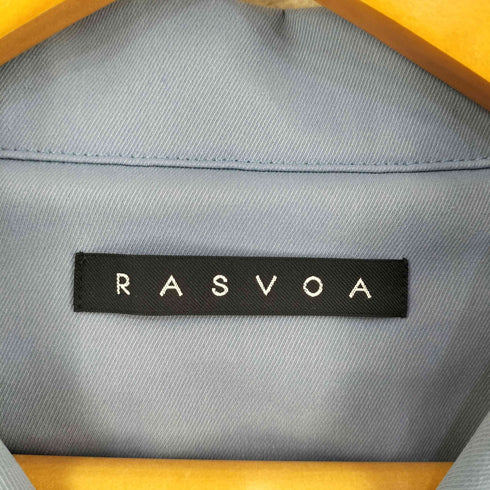 ラスボア RASVOA ライダースデザイン バックプリーツ コート レディース M