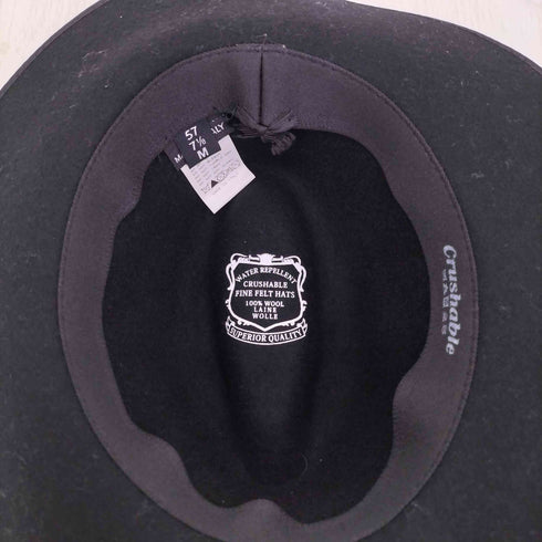 クラッシャブル CRUSHABLE WOOL FINE FELT HATS メンズ