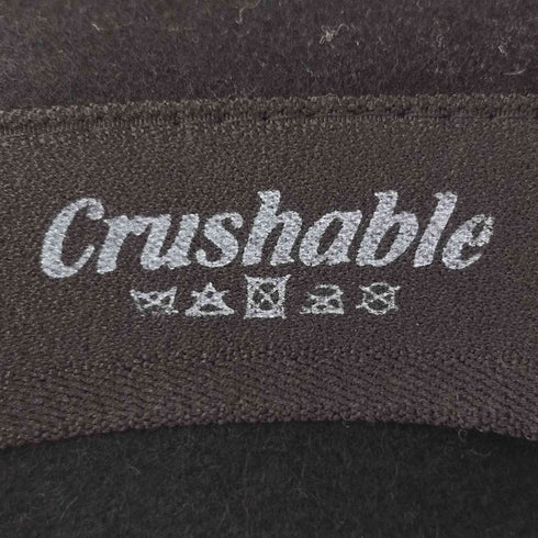 クラッシャブル CRUSHABLE WOOL FINE FELT HATS メンズ