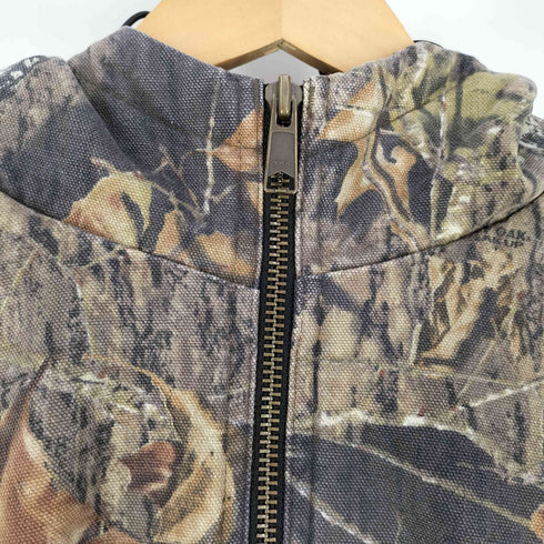 MOSSY OAK 00S ロゴ刺繍 リアルツリーカモ柄 裏地フリース アクティブジャケット メンズ import:XL