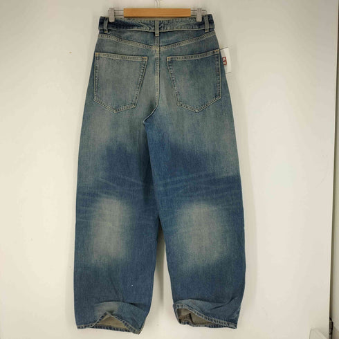 ザラ ZARA TRF ミッドライズ折り返しウエストデニムパンツ レディース EUR:36