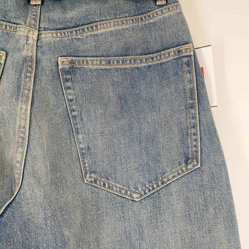 ザラ ZARA TRF ミッドライズ折り返しウエストデニムパンツ レディース EUR:36