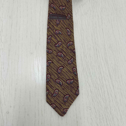 ジョルジオアルマーニ Giorgio Armani ペイズリー柄シルクネクタイ メンズ