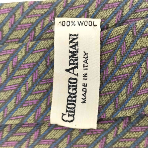 ジョルジオアルマーニ Giorgio Armani ウール総柄ネクタイ メンズ